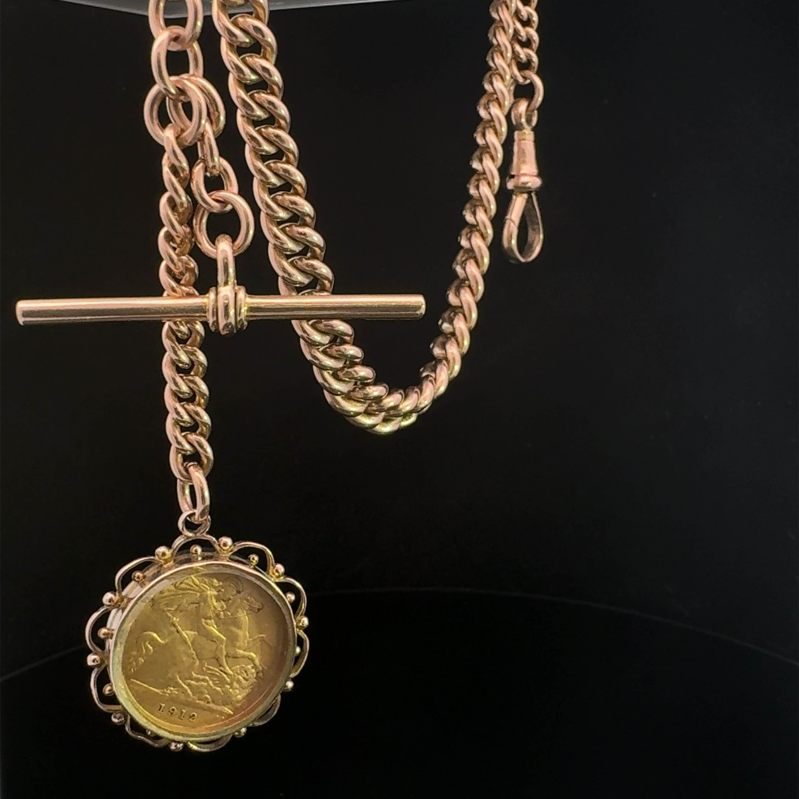 Double Albert Chain Chain Attached To A Pocket Watch Edwardian